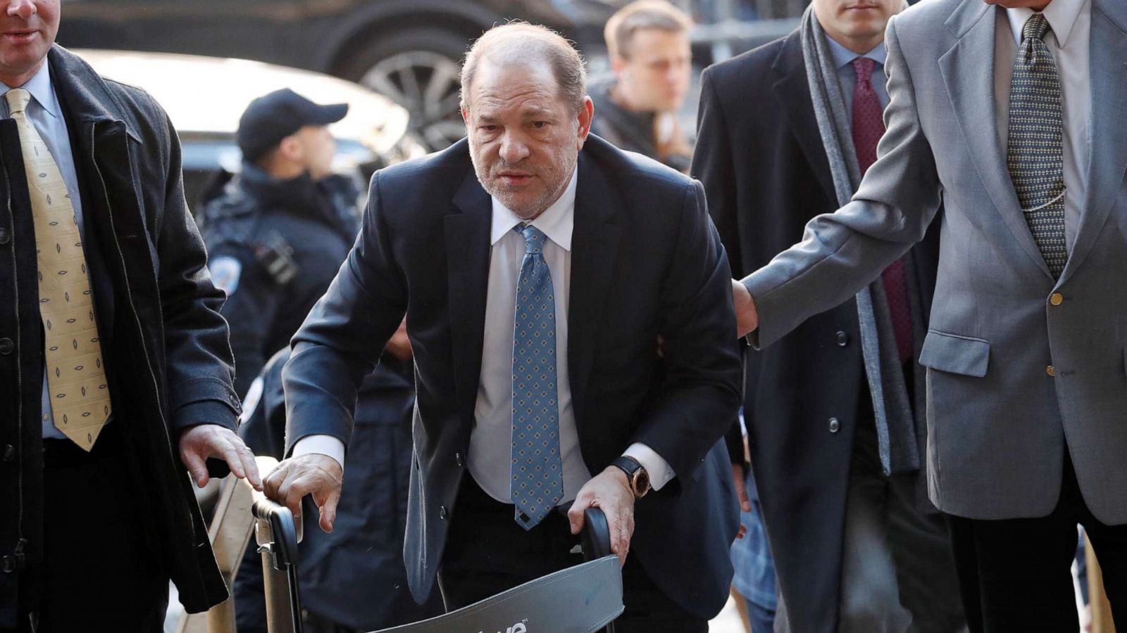 PHOTO: Harvey Weinstein arrives at New York Criminal Court in New York, Feb. 24, 2020.