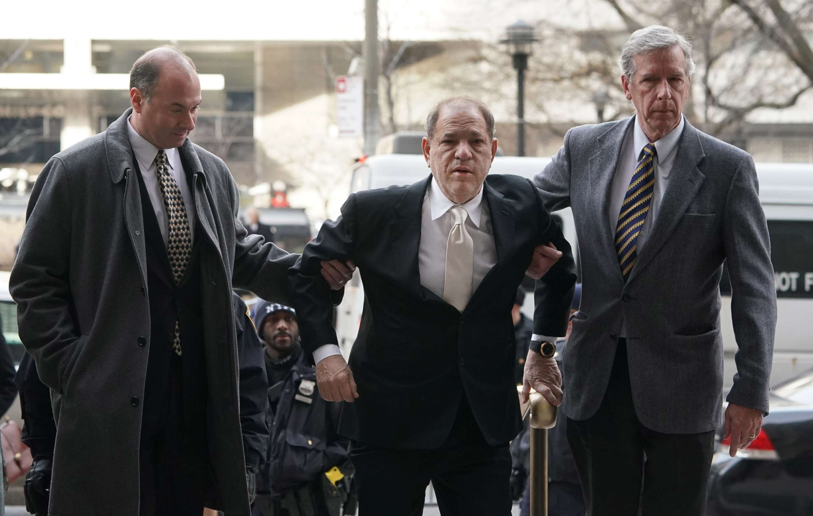 PHOTO: Harvey Weinstein arrives at Manhattan Supreme Court, Jan. 23, 2020, for the second day in his rape and sexual assault trial. 