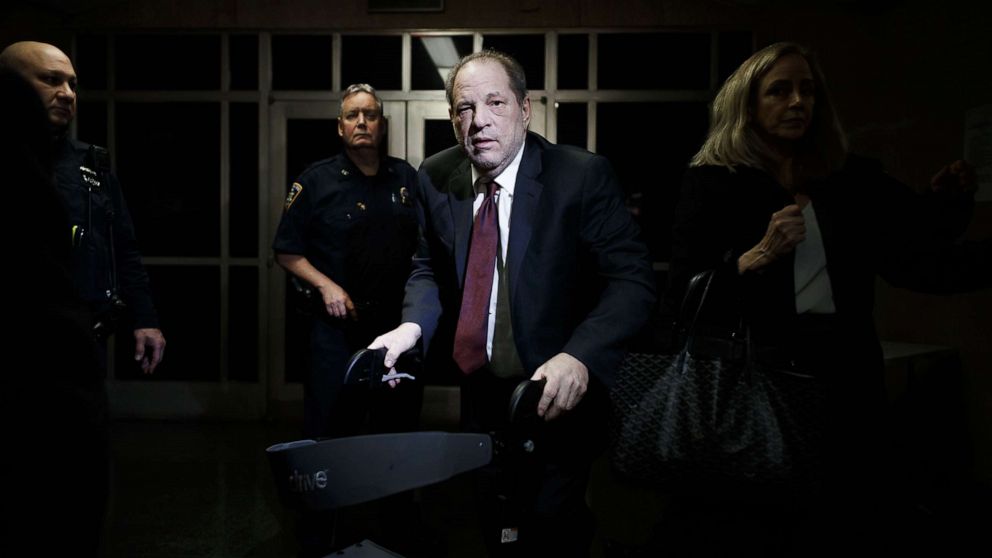 PHOTO: Harvey Weinstein departs New York State Supreme Court in New York, Feb. 20, 2020.