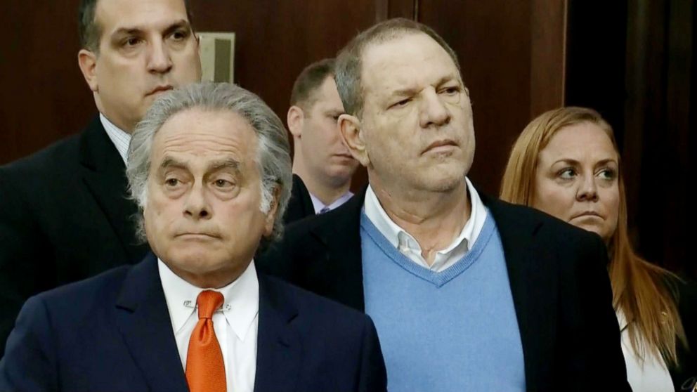 PHOTO: Harvey Weinstein appears in the New York State Supreme Court Building , May 25, 2018, in New York City.