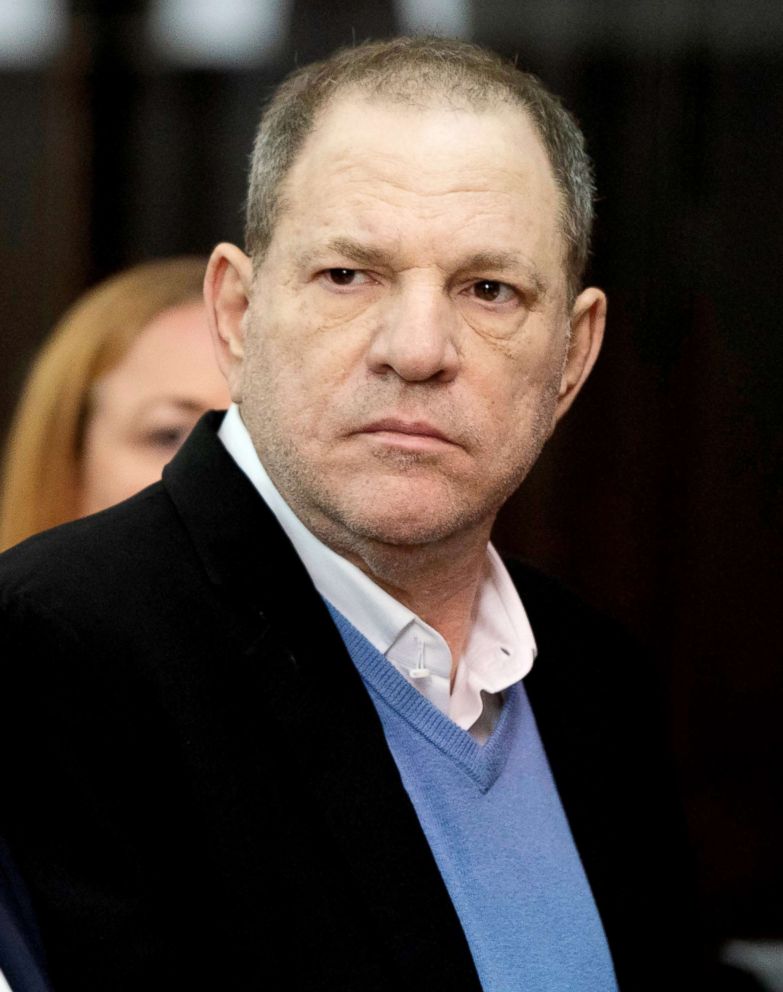 PHOTO: Film producer Harvey Weinstein stands inside Manhattan Criminal Court during his arraignment in New York, May 25, 2018.