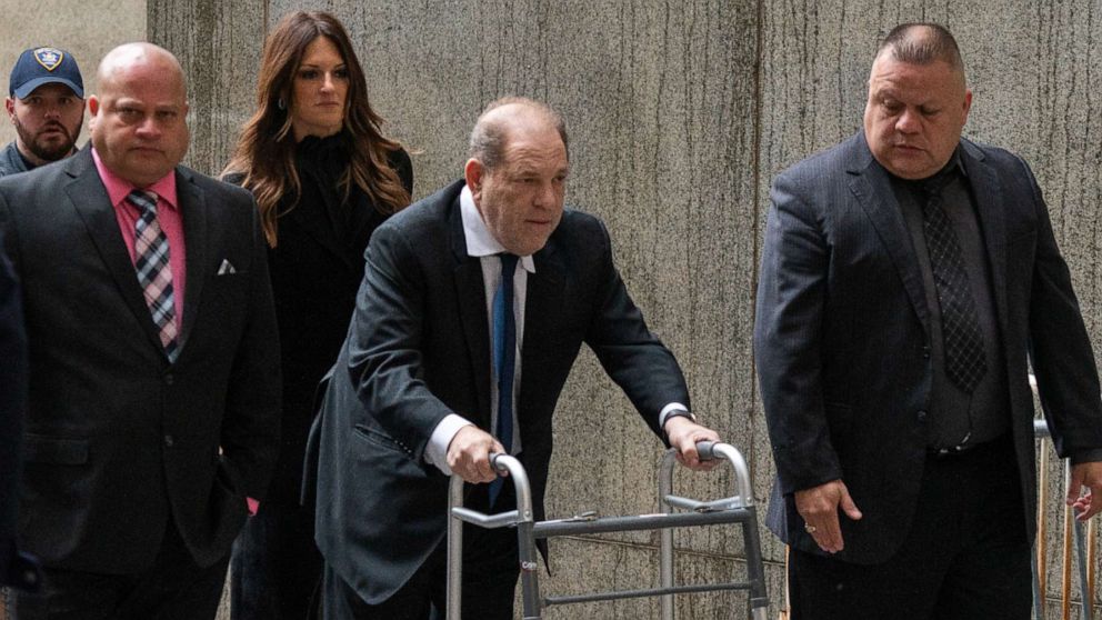 PHOTO: Movie producer Harvey Weinstein arrives at criminal court on Dec. 11, 2019 in New York City.