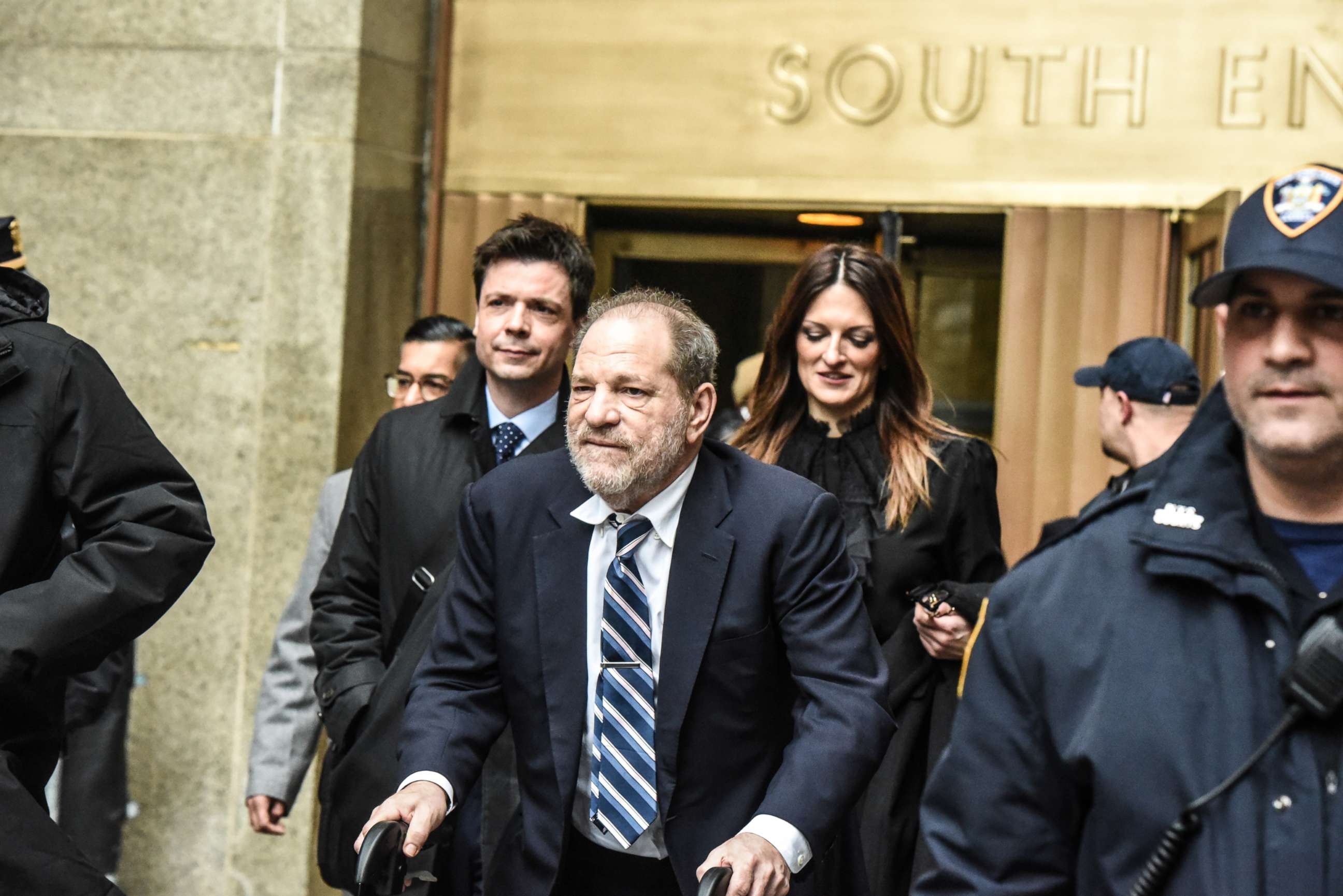 PHOTO: Movie producer Harvey Weinstein departs his sexual assault trial at New York Criminal Court on Feb. 13, 2020 in New York City. 