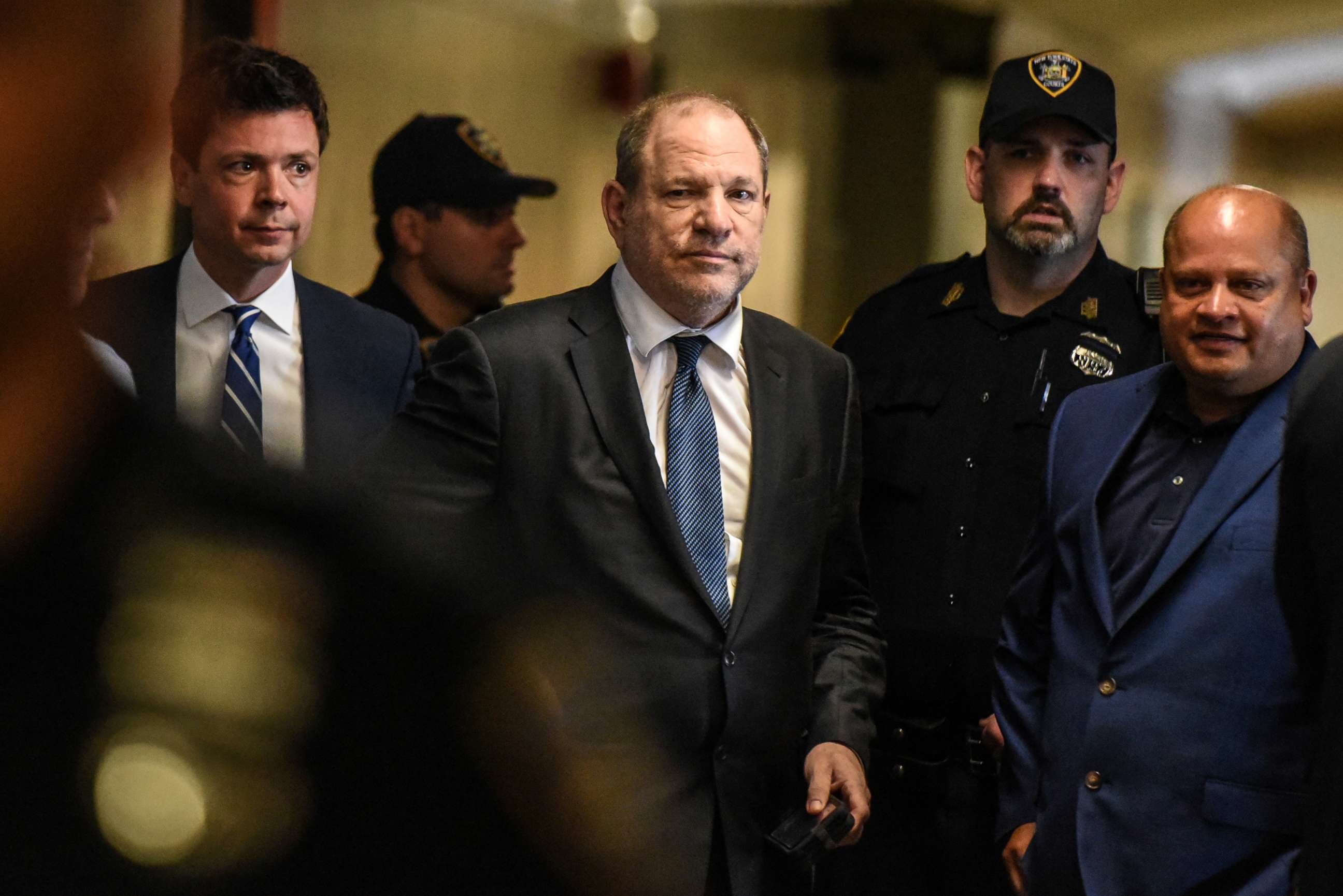 PHOTO: Harvey Weinstein enters the courthouse on July 11, 2019, in New York City.