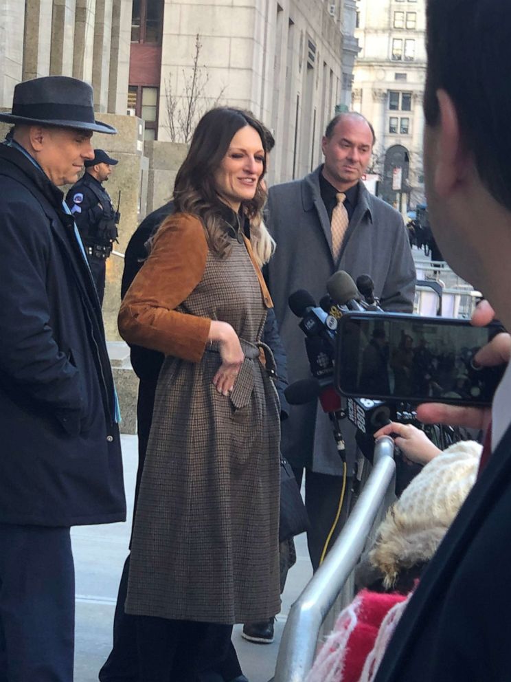 PHOTO: Defense attorneys (from left) Arthur Aidala, Donna Rotunno and Weinstein public relations representative Juda Englemayer, Feb. 14, 2020.