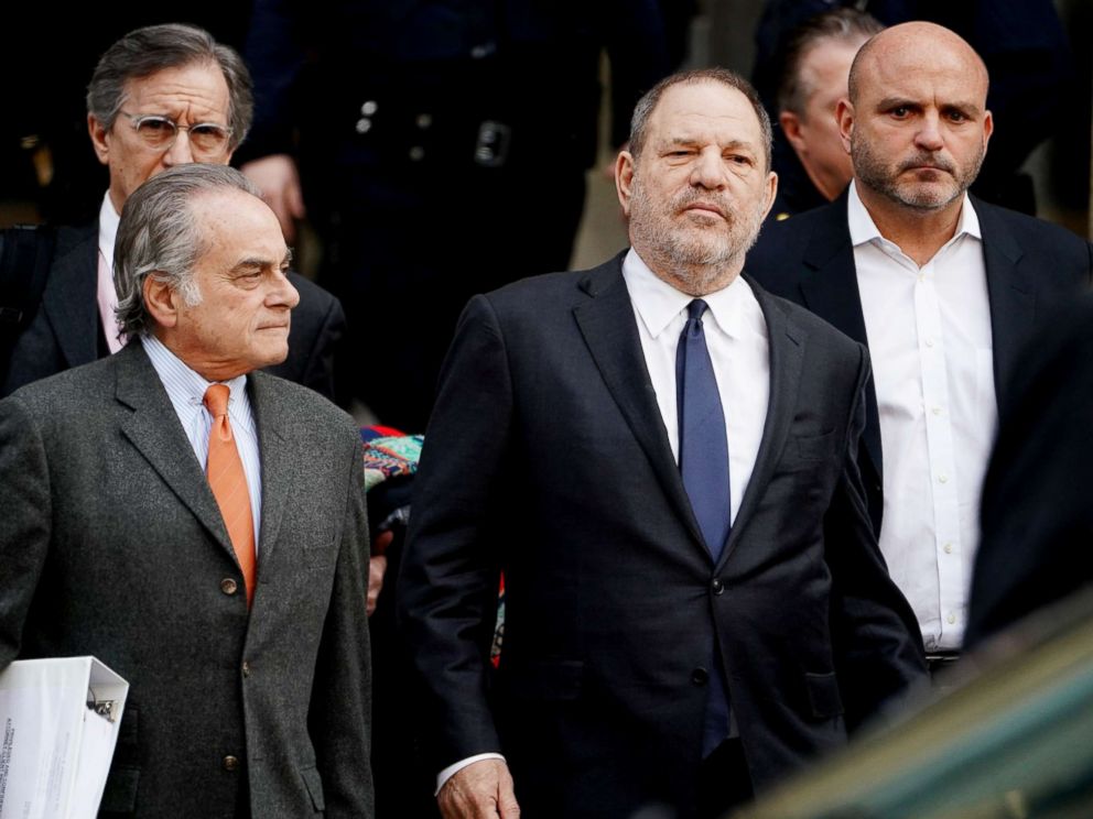 PHOTO: Film producer Harvey Weinstein leaves New York Supreme Court with his attorney Benjamin Brafman in the Manhattan borough of New York, Dec. 20, 2018.