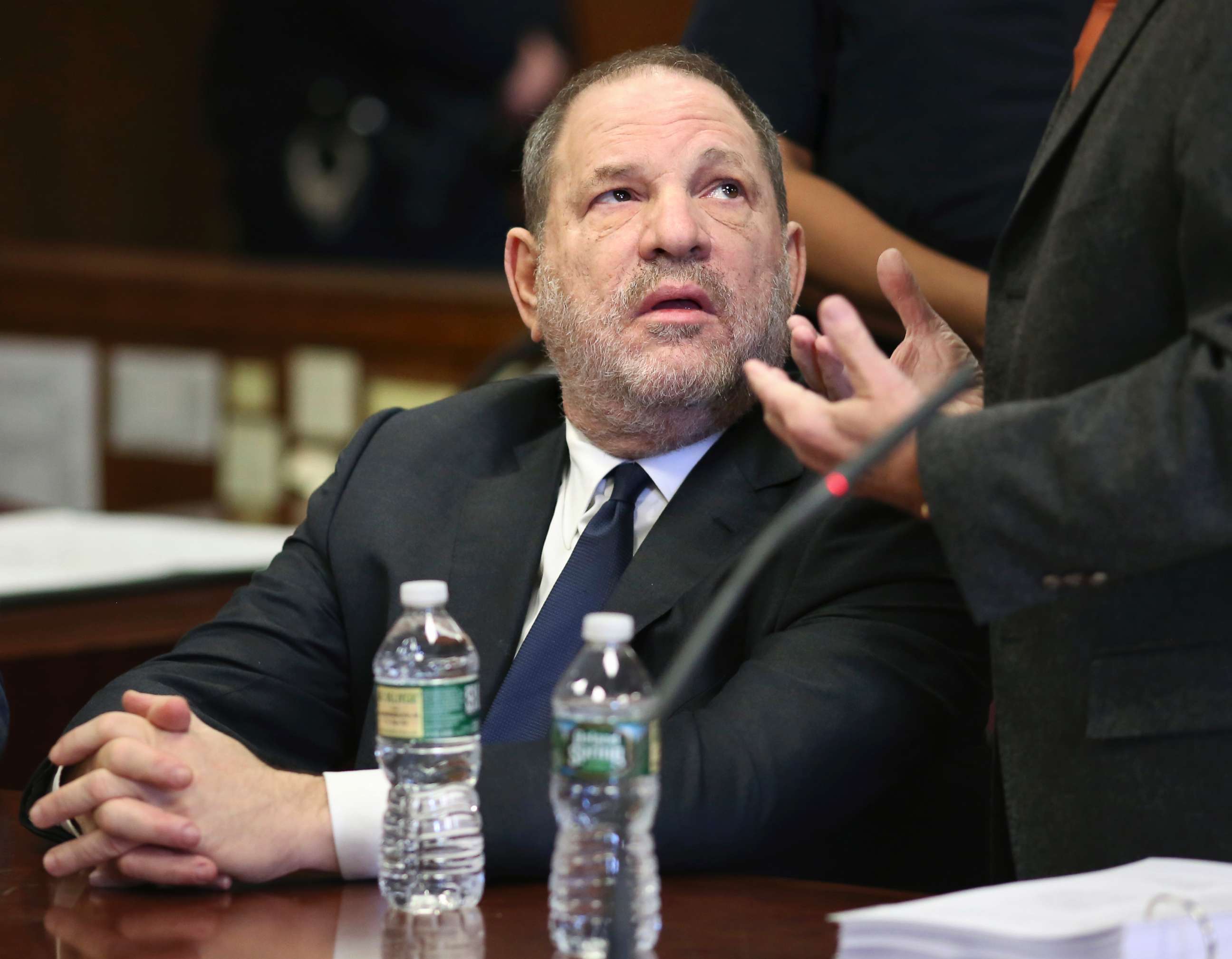 PHOTO: Harvey Weinstein talks to his lawyer during a court appearance at New York Supreme Court,  Dec. 20, 2018, in N.Y.