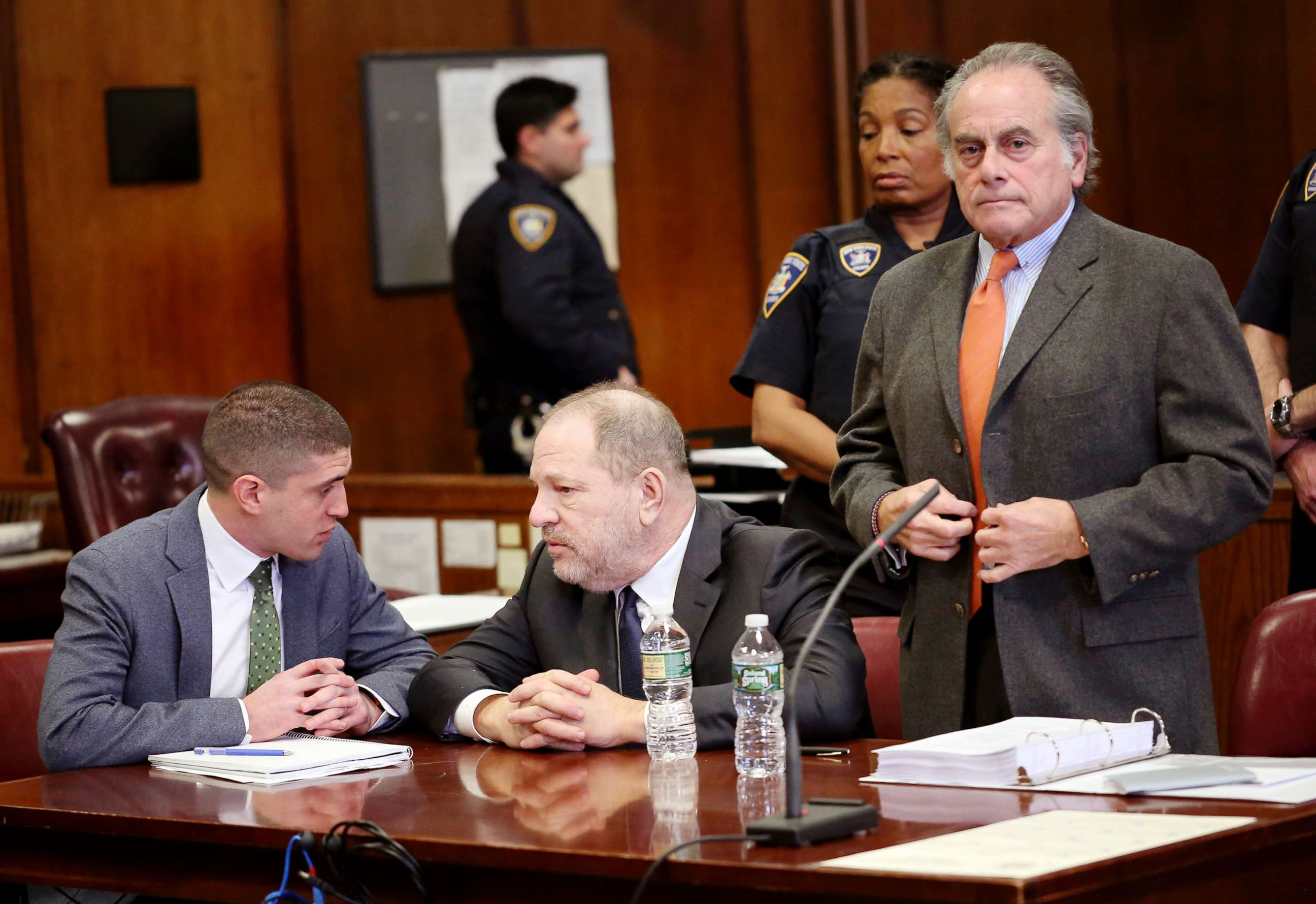 PHOTO: Harvey Weinstein, center, and his attorney Ben Brafman, right, make an appearance in court at New York Supreme Court, Dec. 20, 2018, in N.Y.