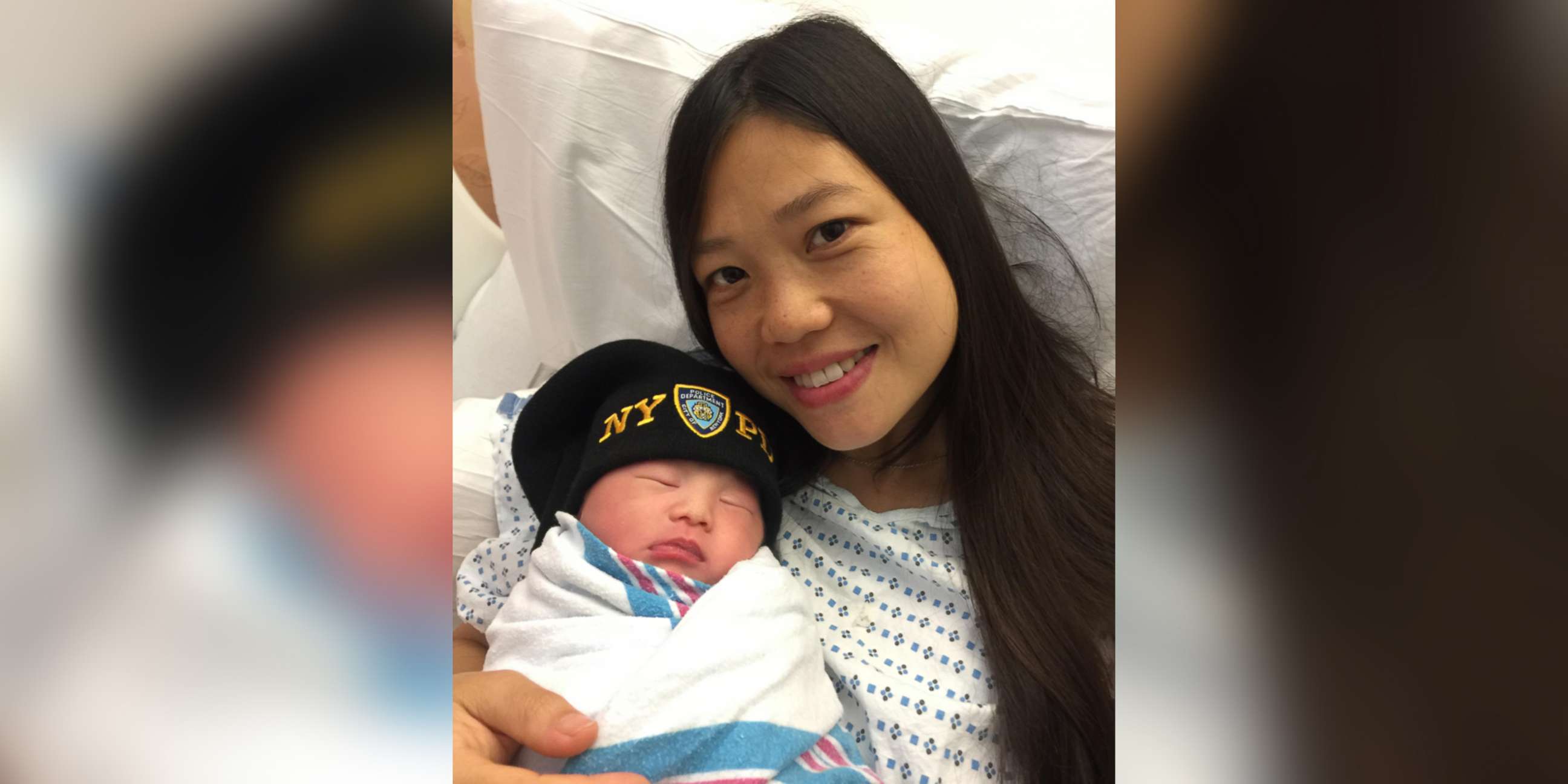 PHOTO: Sanny Liu, the widow of NYPD Detective First Grade WenJian Liu, gave birth to the couple's daughter, named Angelina, on July 25, 2017, in New York.