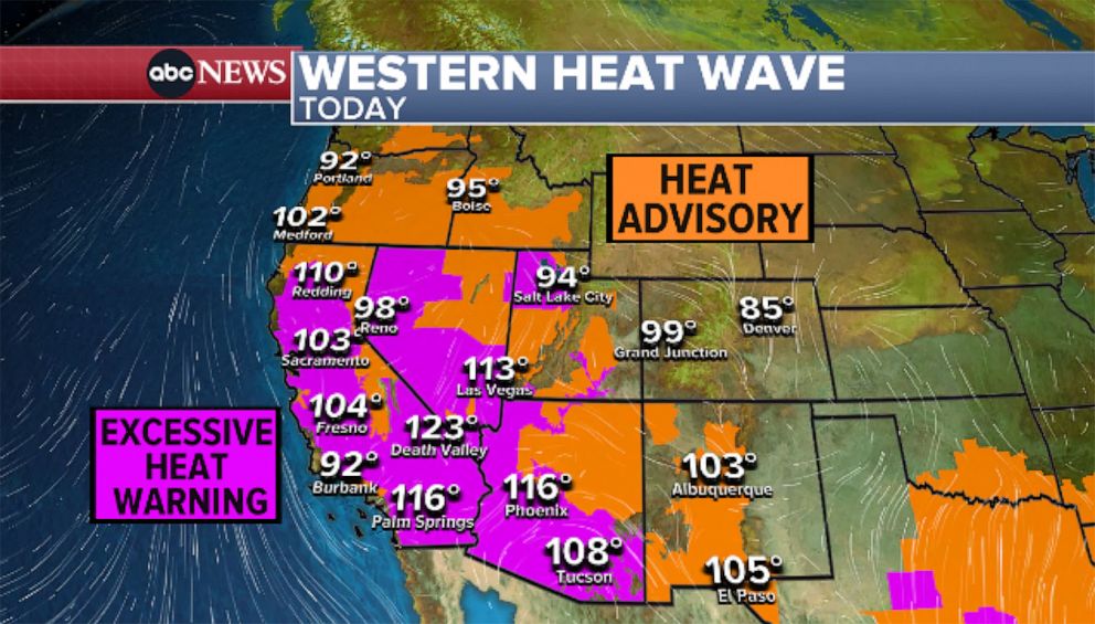 Life-threatening heat baking the West and Southeast: Latest forecast ...