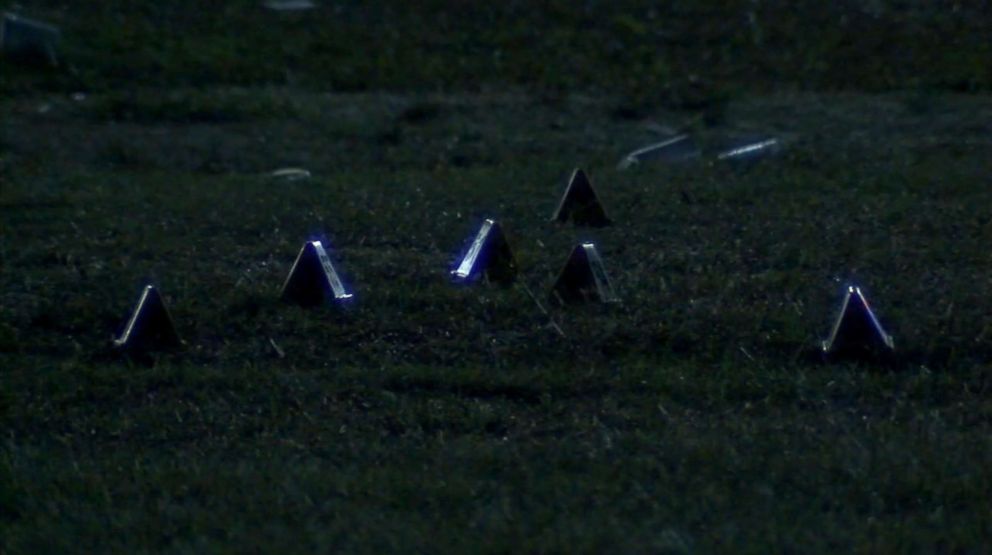 PHOTO: A shooting occurred on neighborhood football field at Juanita Craft Recreation Center in Dallas, June 3, 2018.