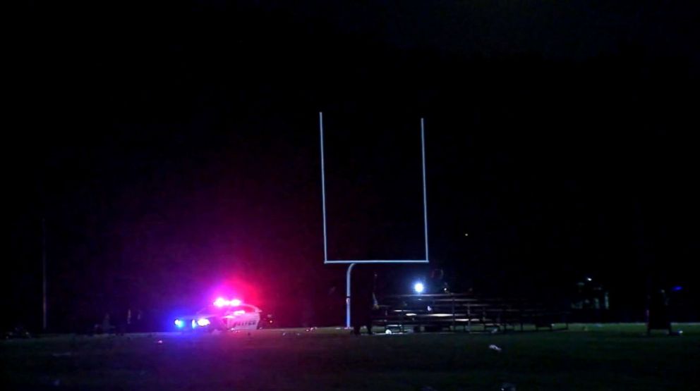 PHOTO: A shooting occurred on neighborhood football field at Juanita Craft Recreation Center in Dallas, June 3, 2018.