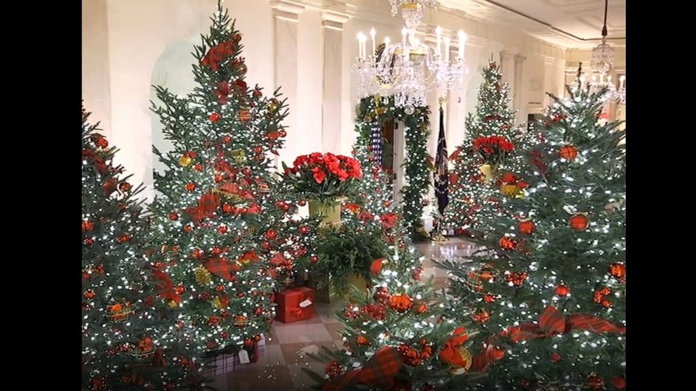 Photos White House 2020 Christmas Decorations Revealed Abc News