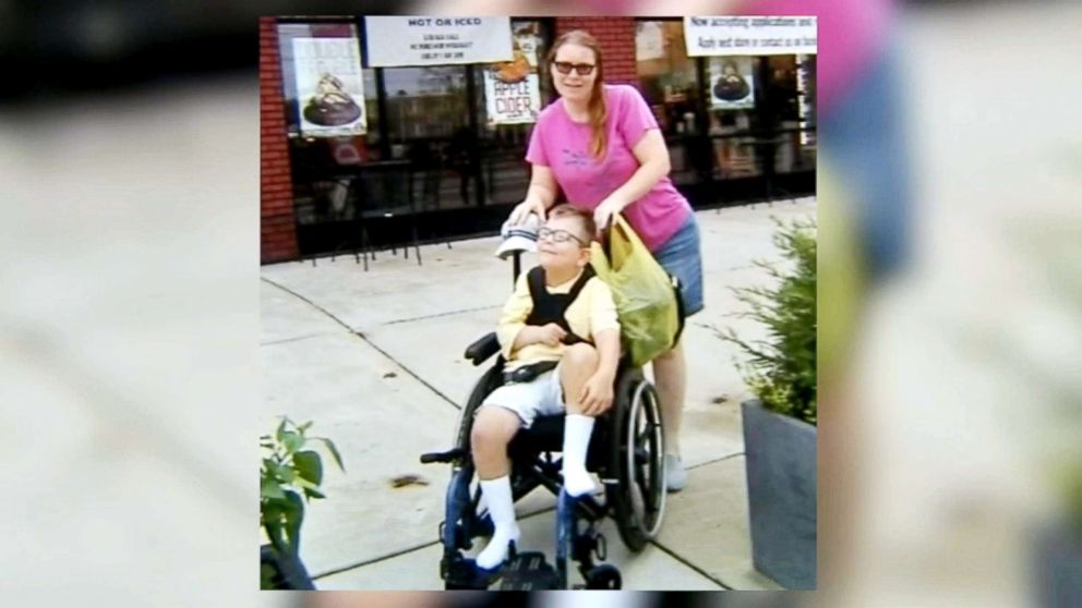 PHOTO: Ryan Lewis, 8, is pictured with his mother, Meghan Johnson, 39, in this undated photo.