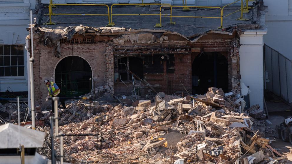 White House East Wing demolished, new images appear to show | GMA