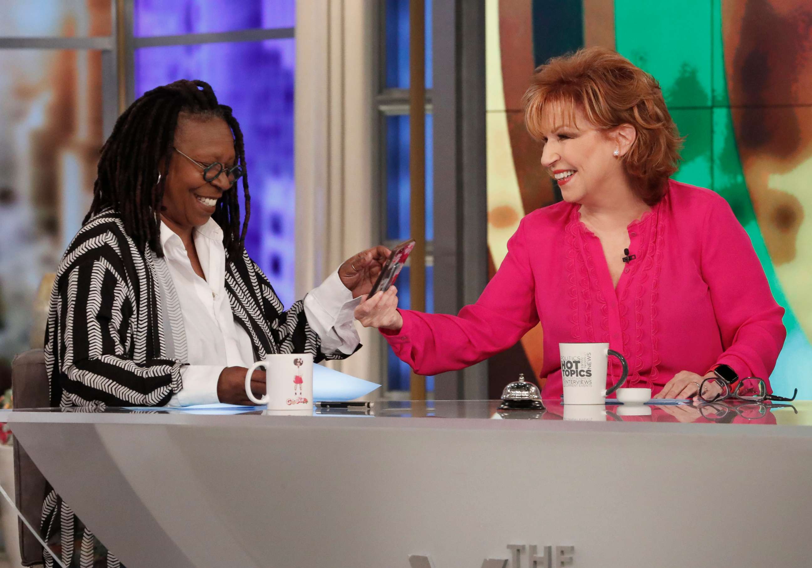 PHOTO: Co-hosts Whoopi Goldberg and Joy Behar appear on "The View," May 28, 2019.