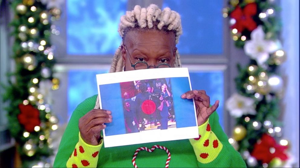 PHOTO: Whoopi Goldberg discusses Lizzo's fashion choice at a Lakers game on "The View" Tuesday, Dec. 10, 2019.