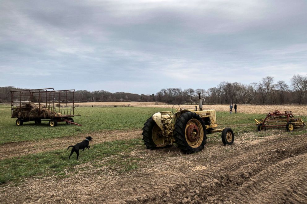 PHOTO: Bailey Brook Farm that belongs to former dairy farmer Rodney Bailey is seen in East Greenwich, Rhode Island, April 12, 2018.