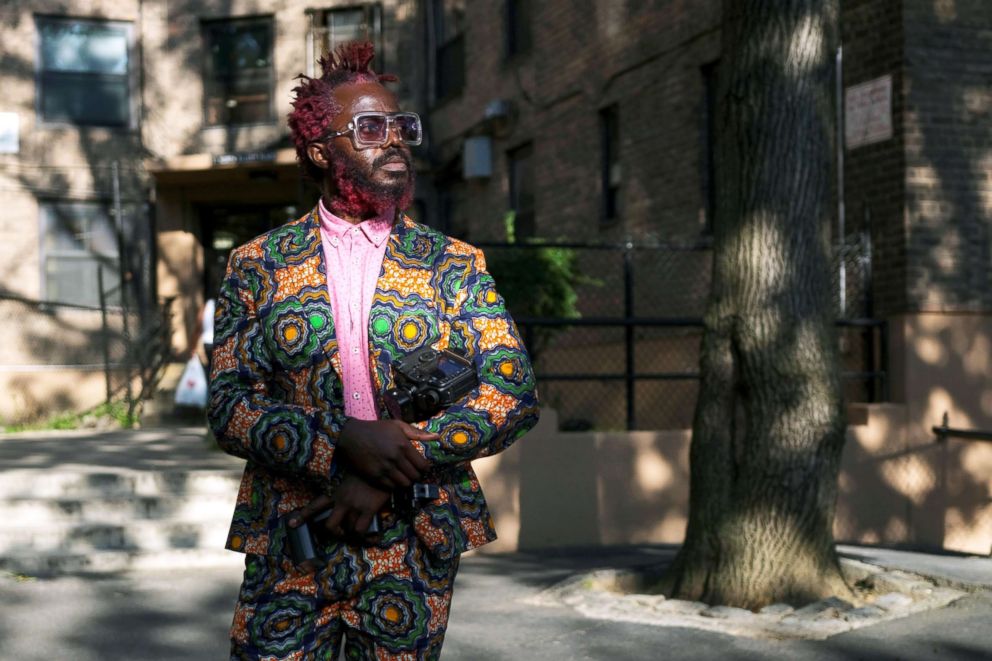 PHOTO: Josiah Esowe, a New York-based photographer, poses for a photo in Brooklyn, New York, August 25, 2018.