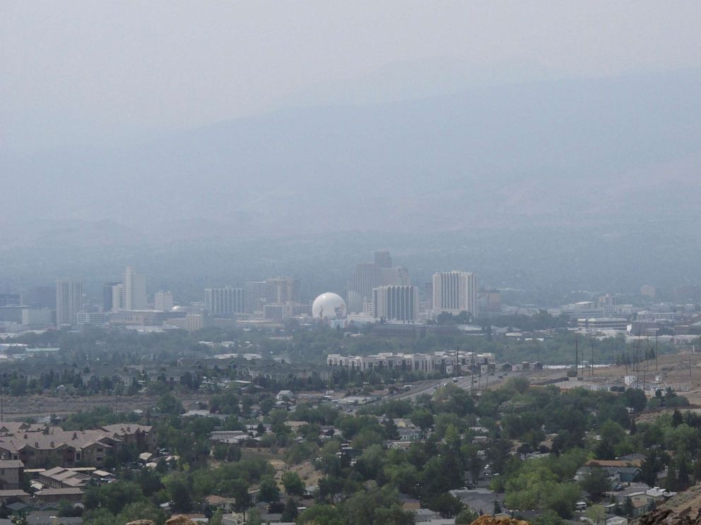 Nevada records worst air quality on record as wildfire smoke spreads - ABC News