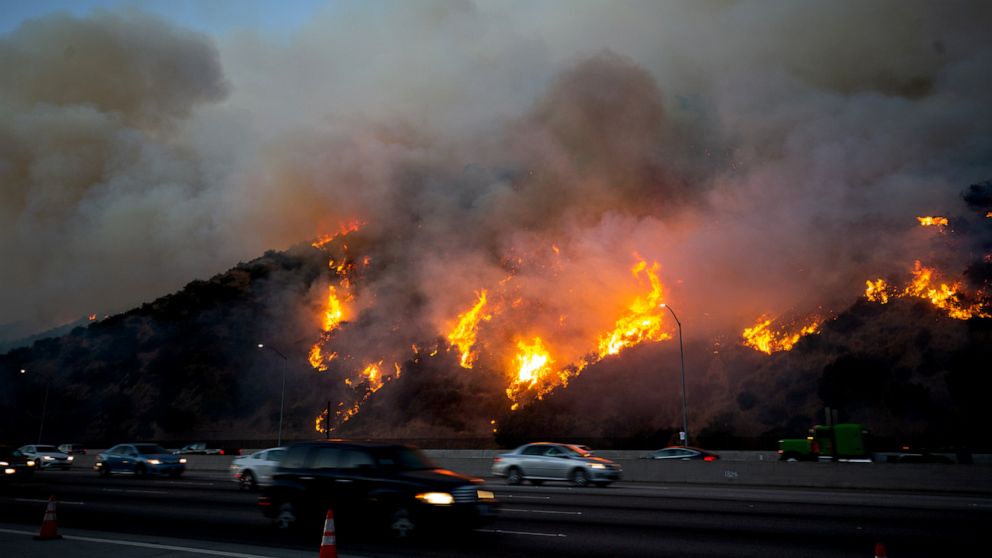 PHOTO: The Getty fire in Los Angeles, Oct. 28, 2019.