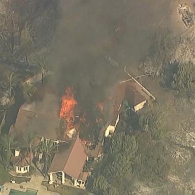 The Hawarden Fire in Riverside County ignited Sunday afternoon and burned more than 500 acres within three hours, according to officials.