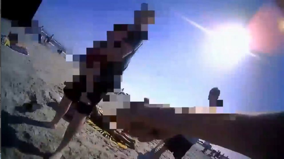 PHOTO: The Wildwood Police Department released body camera footage worn by officers involved in a May 26, 2018 incident in which a woman was repeatedly punched by one of the officers on a New Jersey beach.