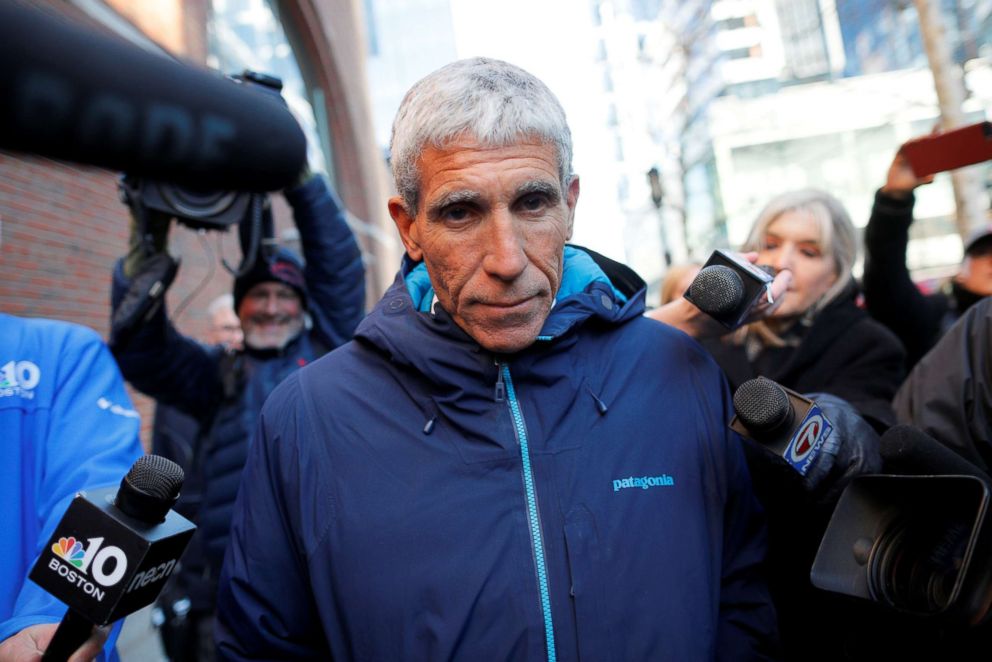 PHOTO: William "Rick" Singer leaves the federal courthouse after facing charges in a nationwide college admissions cheating scheme in Boston, March 12, 2019.