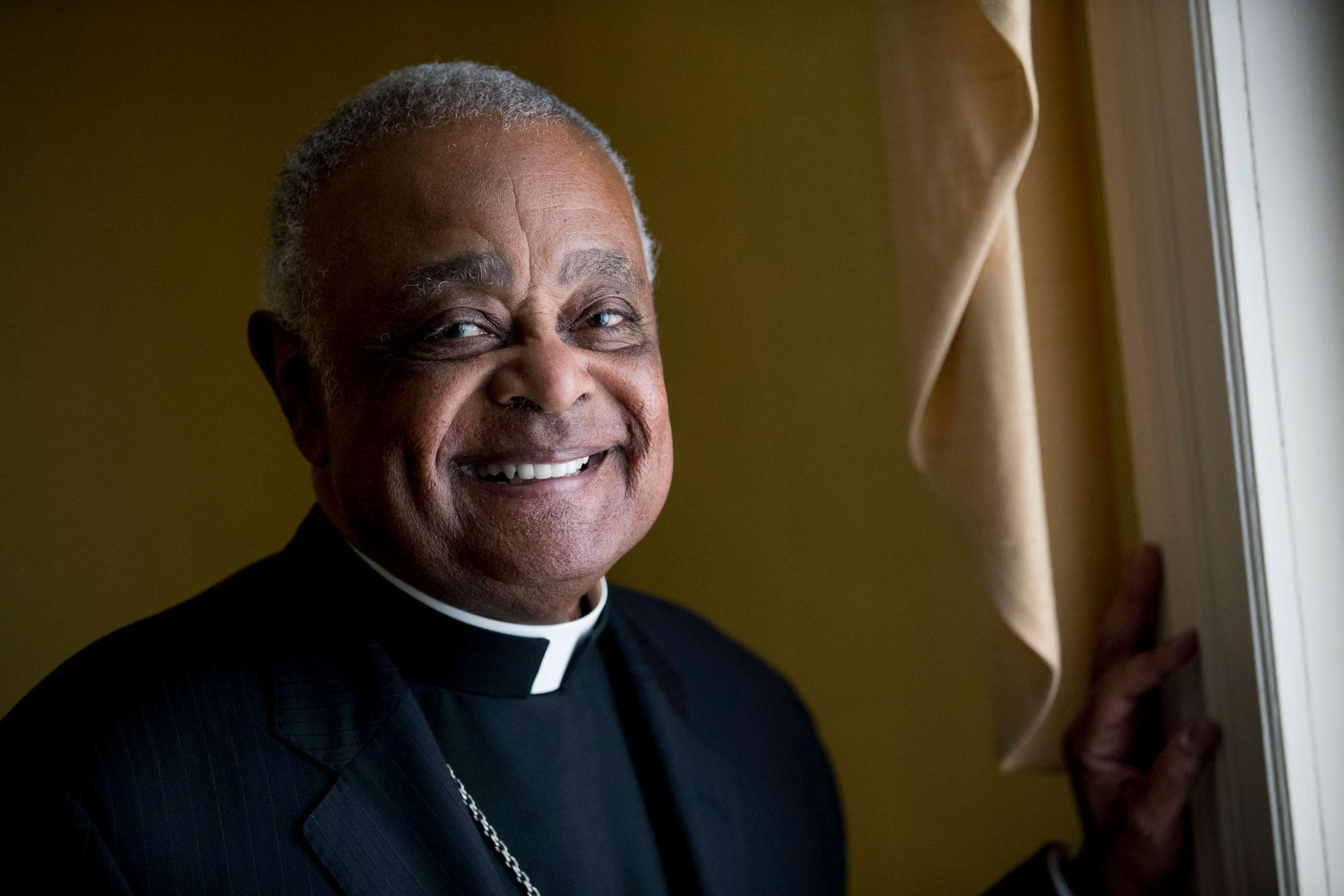 PHOTO: Washington D.C. Archbishop Wilton Gregory posed for a portrait following mass at St. Augustine Church in Washington, June 2, 2019.