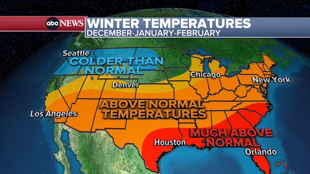 PHOTO: NOAA calling for a very mild winter.