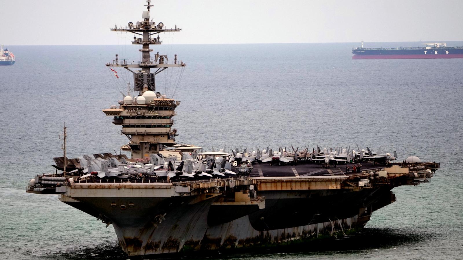 The USS Abraham Lincoln arrives in Thailand following its Middle East deployment