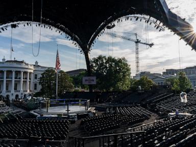 The White House lawn's Octagon is ready for Trump's 80th birthday bash