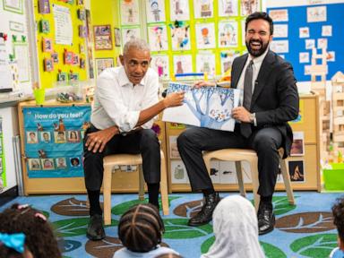  Obama meets Mamdani in New York City before reading to preschoolers