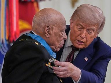 Trump presents the Medal of Honor to 3 veterans for heroism in Vietnam, Afghanistan