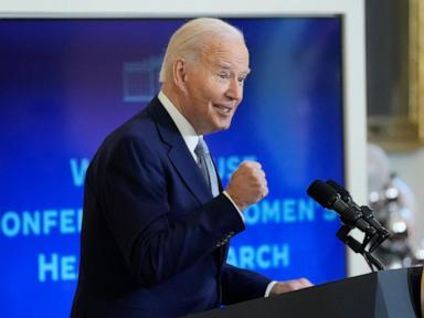 Biden says healthy women helps US prosperity as he highlights White House initiative on their health