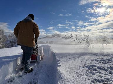 What is 'lake-effect snow'? Warm air from large bodies of water is the key ingredient