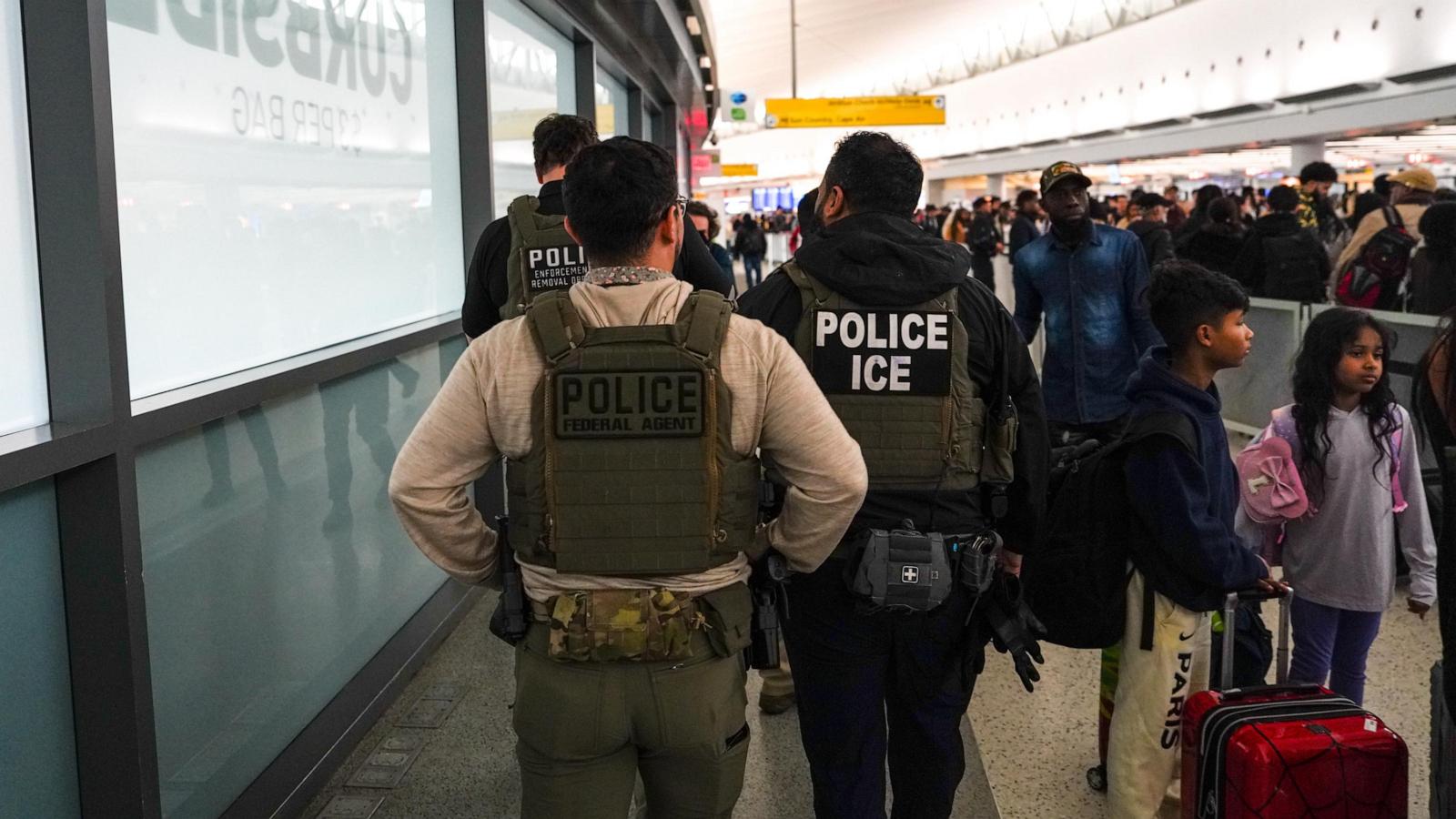 Federal immigration agents seen at Atlanta airport after Trump order amid partial shutdown