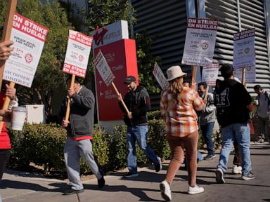 Union workers picket for 3rd day at Las Vegas casino with no talks slated