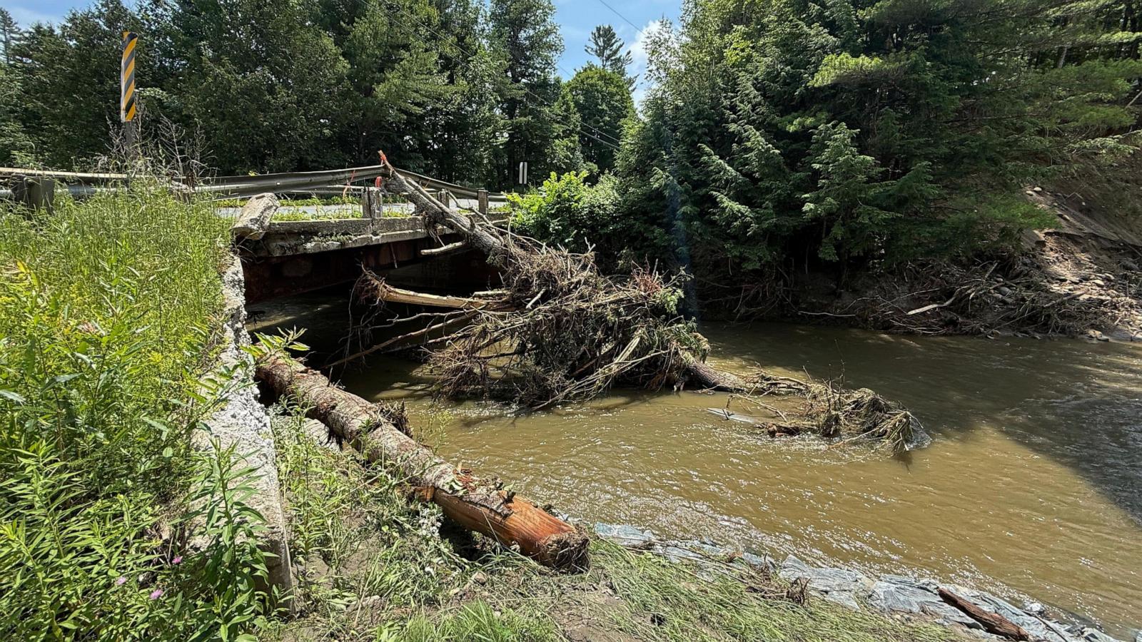 Flash floods once again hit Vermont, damaging homes and roads
