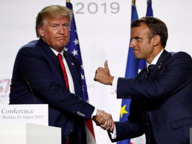 From white knuckles to open barbs, Trump and Macron bring a rocky history to the G7 summit
