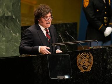 Milei renews Argentina’s Falklands claim at the UN, urging a "peaceful solution"