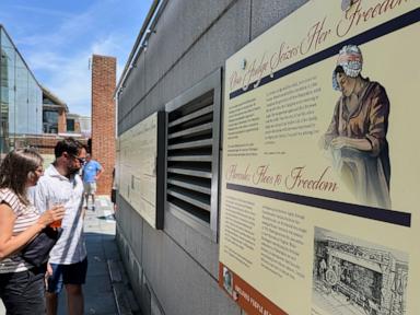 Federal government installs reworked panels about slavery at George Washington's Philadelphia home