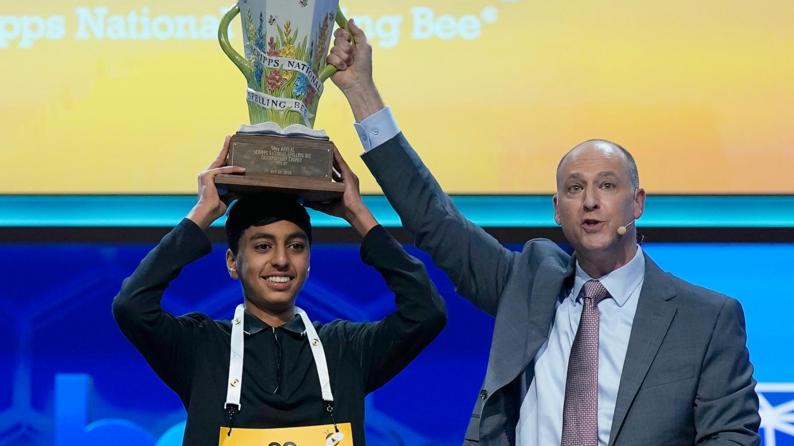 Shrey Parikh bounces back, battles nerves and dominates spell-off to win the National Spelling Bee