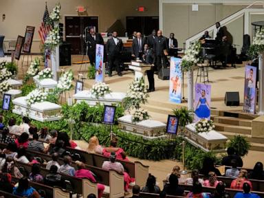Eight children killed in Louisiana mass shooting remembered at funeral