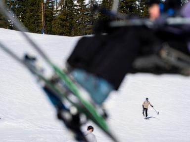 Ukrainian war veteran amputees learn adaptive skiing in Oregon