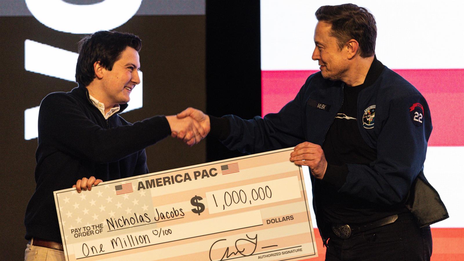 Wisconsin lawsuit seeks to ban Elon Musk from offering $1 million checks to voters