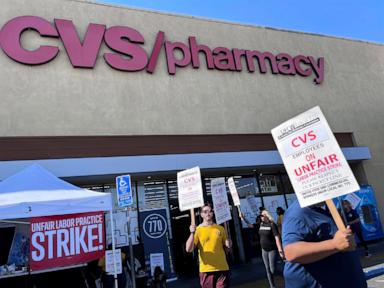 CVS workers strike at 7 Southern California stores for better pay and health care