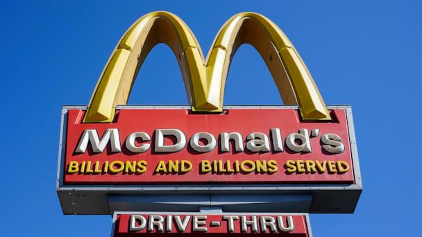 FILE - A McDonald's sign is seen in Philadelphia, Monday, April 26, 2021. (AP Photo/Matt Rourke, File)