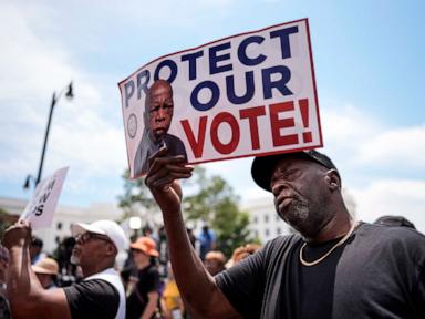  In the birthplace of Civil Rights Movement, groups rally to defend Black political representation