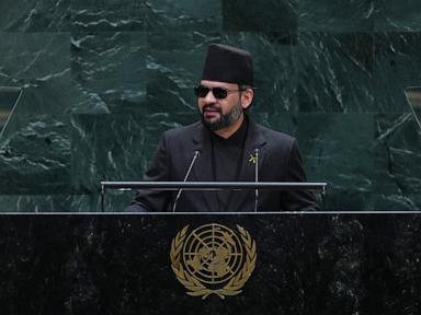 Nepal's leader, at UN, says recent floods serve as a 'warning to the world' about climate change